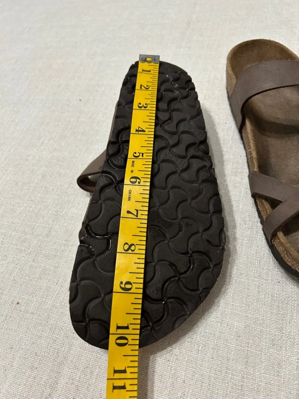 Birkenstock Mayari Sandals Brown Leather Crisscross Slide Women’s 39 - Picture 9 of 13